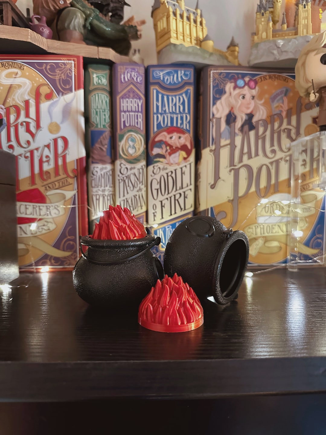 3D Printed Cauldron Frosted Cakes Containers   3D Printed Magical