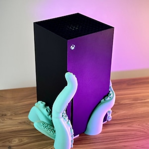 3D Printed Octopus Tentacles X Box Series X Dock Gaming Cozy Decor