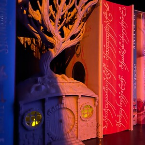 3D Printed Hairy Footed Creature Dwelling Book Nook Etsy 3D Printed Hairy Footed Creature Dwelling Book Nook Etsy