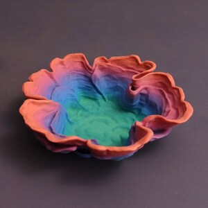 Cuenco de setas de bruja impreso en 3D Cottage Core "HONGO HIRSUTUM"