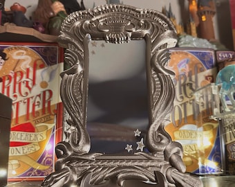 3D Printed Mirror Of Desire Spelled Backwards Standing AND Hanging