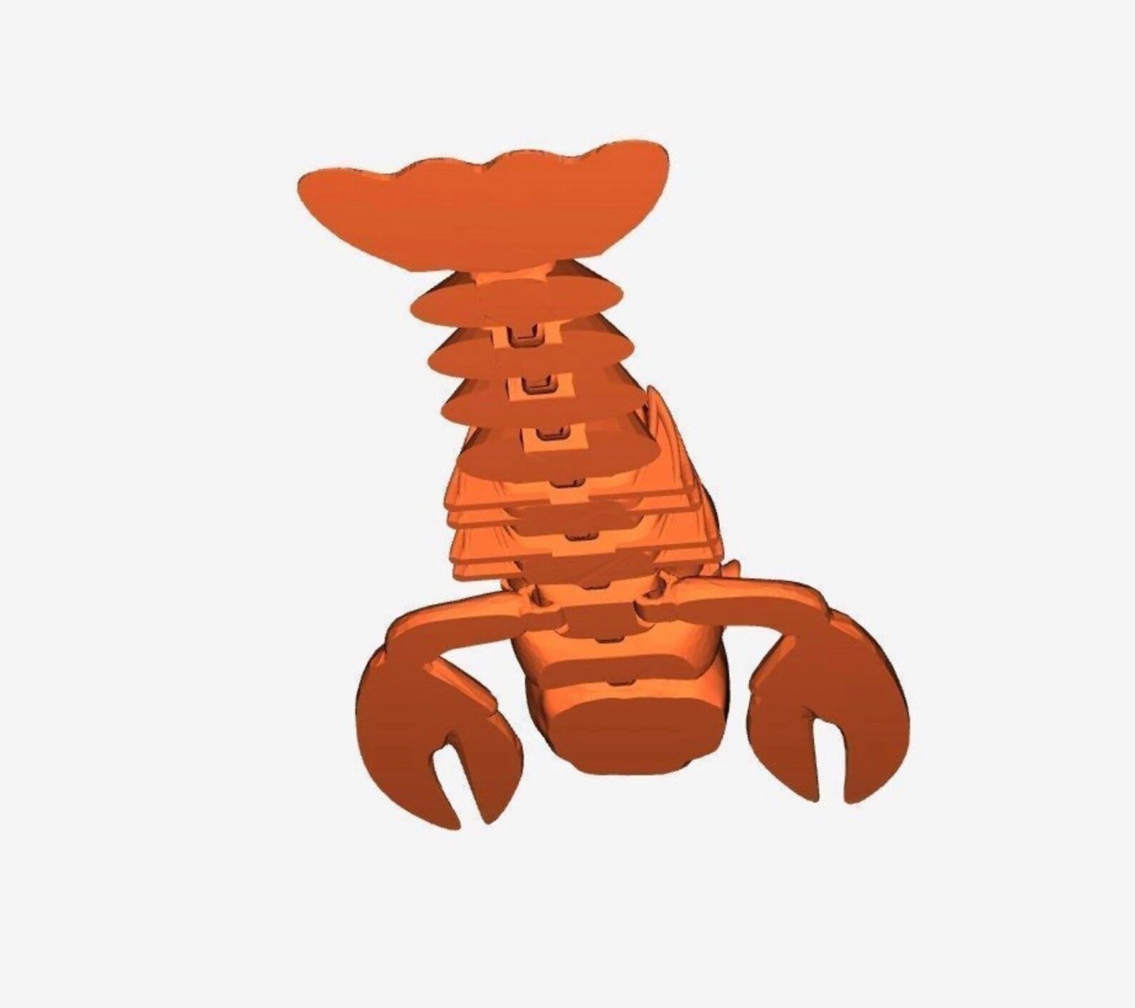 3D Printed Articulated Rock Lobster Dwayne the Rock Johnson Etsy