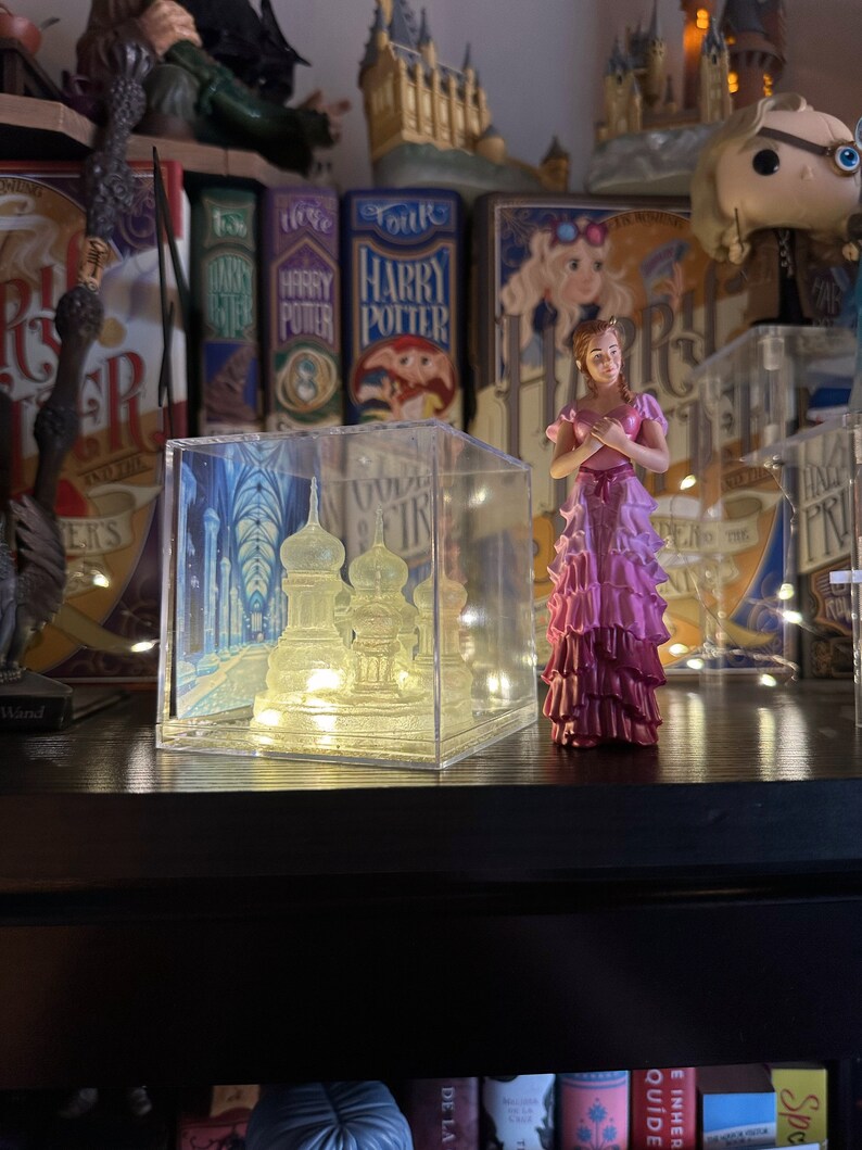 Castle Wizard Pvc 3D Printed Magical Ice Castles Wizard Witch Winter Dance in Box - Etsy