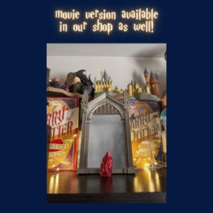 3D Printed Mirror Of Desire Spelled Backwards Standing AND Hanging image 4