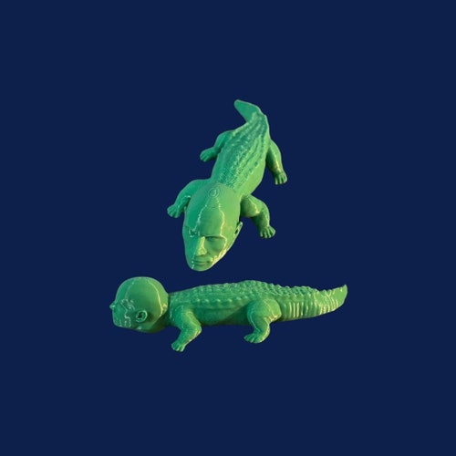 3D Printed Rockodile Rock Crocodile - Etsy