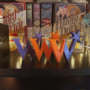 3D Printed Twin Wizards’ Magical Joke Shop Standing Logo