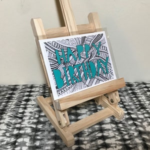 Happy Birthday Card - Birthday Greeting Card (Blank Inside)