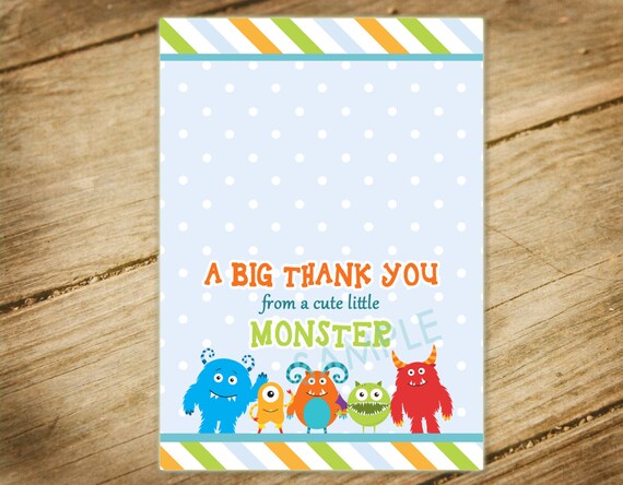 little monster baby shower invitations