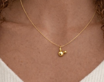 Minimale Mickey Mouse Halskette, Gold Filled Charm Halskette, Disney inspiriert Schmuck, Urlaub Schmuck, Geschenk für Sie