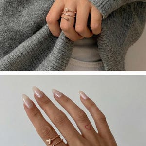 Rose Gold Micky Maus Ring: Sterling Silber Offenes Band Bild 7