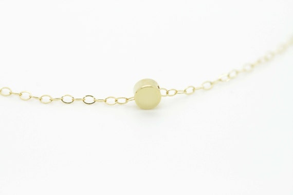 Tiny Gold Dot Necklace