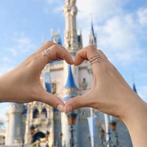 Rose Gold Micky Maus Ring: Sterling Silber Offenes Band Bild 8