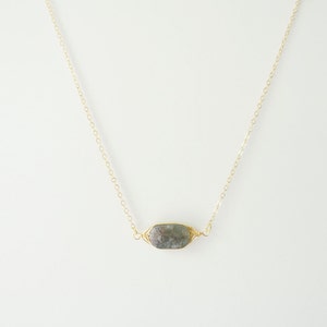 India Agate Gemstone Necklace on 14K Gold Filled / Gift for mom, best friend