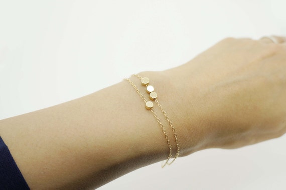 Gold set of gold bracelets