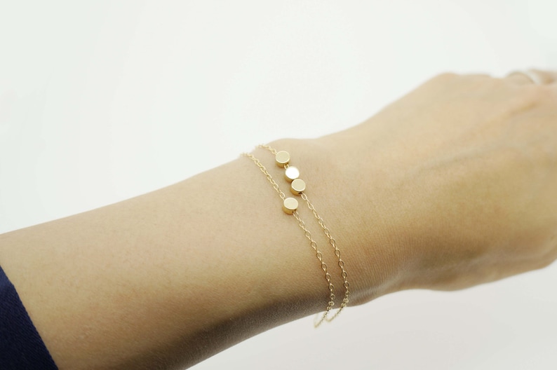Set of 2 Gold Bracelets/ Simple Gold Filled Bracelet / Etsy