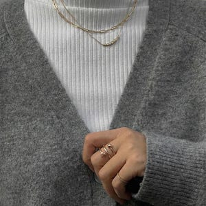 Rose Gold Micky Maus Ring: Sterling Silber Offenes Band Bild 3