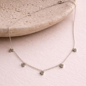 Silver Tiny Mickey Mouse Silver Necklace image 2