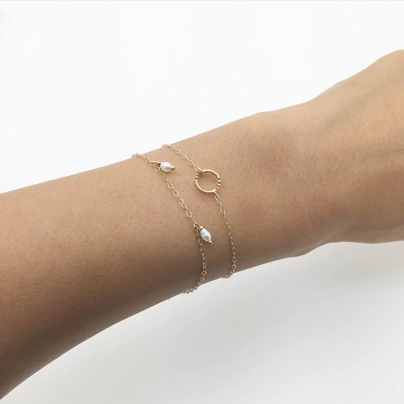 Mini Circle Gold Bracelet