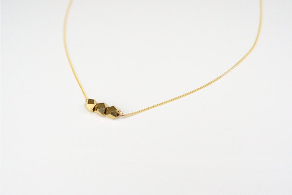 Gold Nugget Necklace