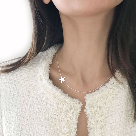 Silver Star Silver Necklace