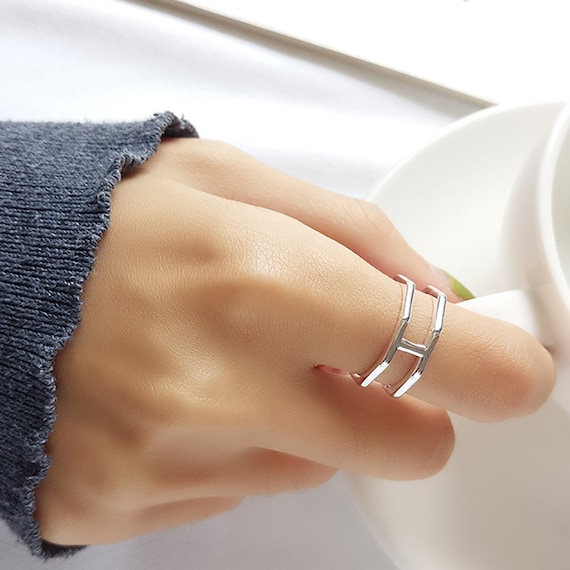 Multi Layer Silver Ring