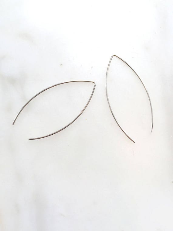 V-wire Earrings/ 925 Sterling Silver