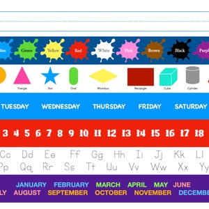 Preschool / Kindergarten Basics Placemat