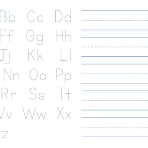 Alphabet & Writing Practice Placemat