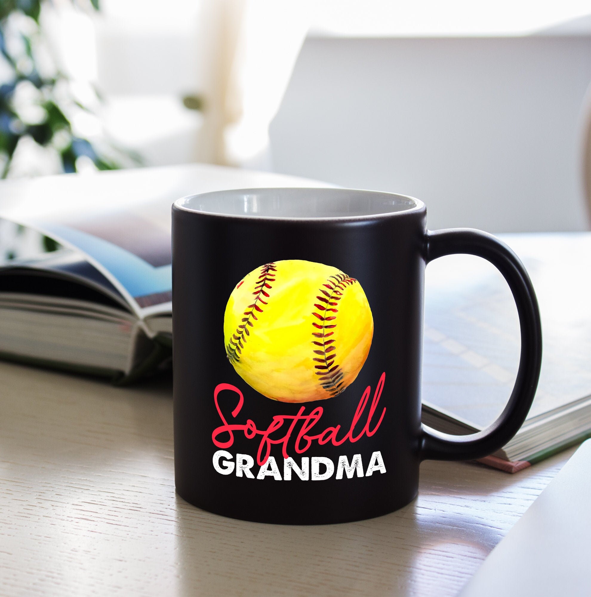 Softball Grandma Mug Softball Mom Mug Mothers Day Mug Etsy