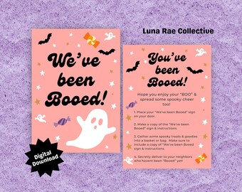 You've Been Booed Printable, You've Been Boo'ed Kit, Halloween Printable For Friend, Halloween Boo Kit, We've Been Booed, Booed Basket