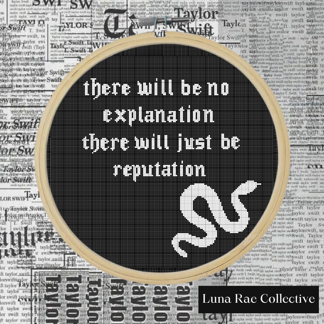 Taylor Swift Cross Stitch Pattern Taylor Swift Eras Tour Cross Stitch