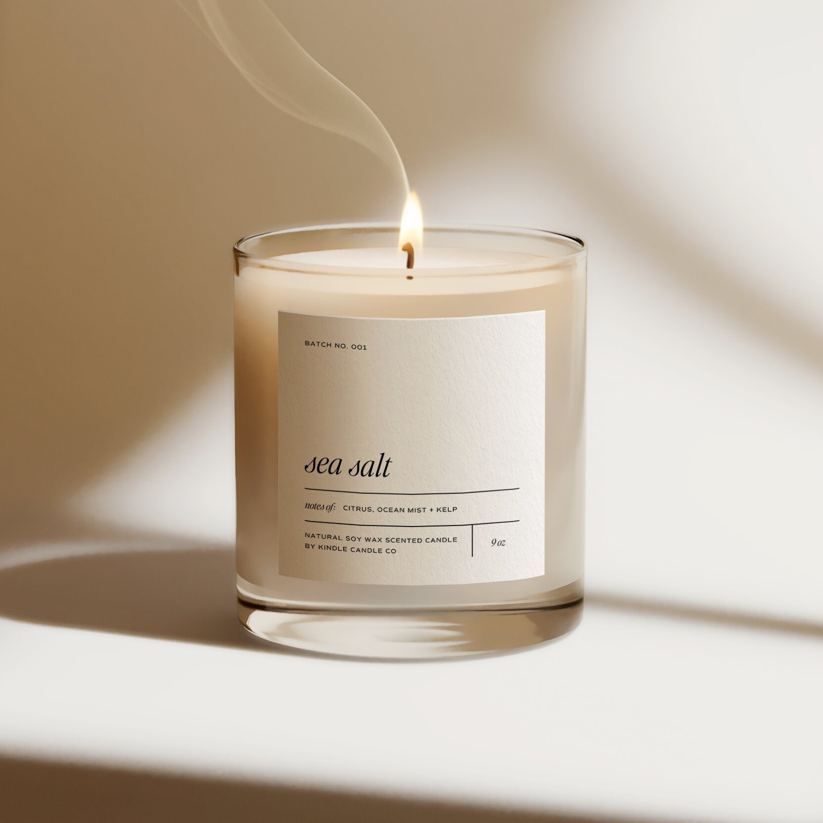 CANVA Candle Label Template Minimal Candle Label Candle Etsy