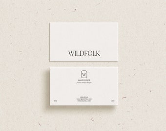 CANVA Business Card Design Template | Minimal Business Card | Modern Business Card | Simple Business Card | Calling Card | Contact Card