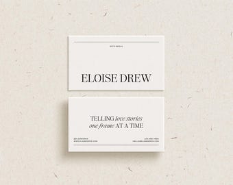 CANVA Business Card Design Template | Minimal Business Card | Modern Business Card | Simple Business Card | Calling Card | Contact Card