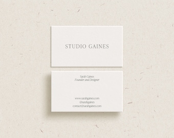 CANVA Business Card Design Template | Minimal Business Card | Modern Business Card | Simple Business Card | Calling Card | Contact Card