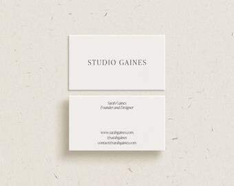 CANVA Business Card Design Template | Minimal Business Card | Modern Business Card | Simple Business Card | Calling Card | Contact Card