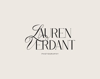 Premade Logo Design | Jewelry Logo | Minimal Logo | Boutique Logo | Boudoir Logo | Photography Logo | Script Logo | Skincare Logo