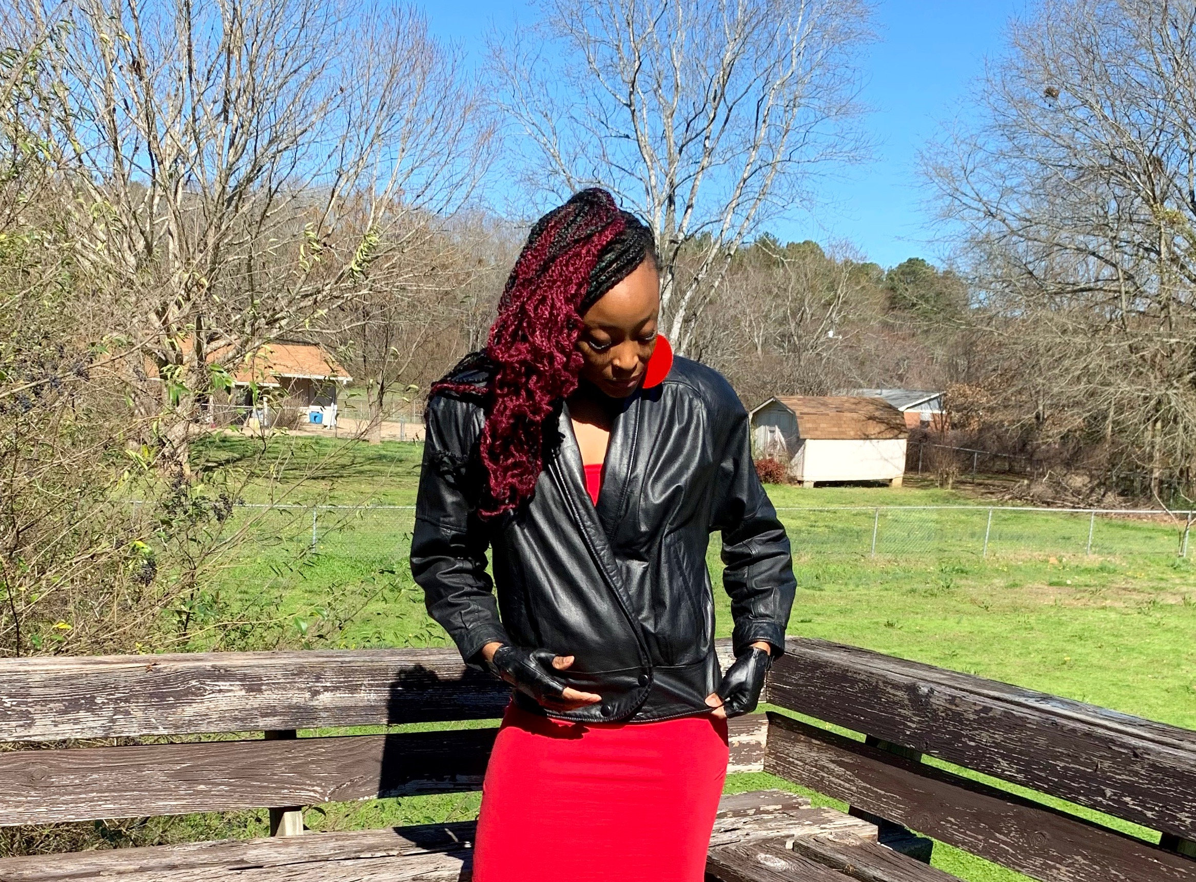 Vintage Black Leather Jacket by BYRNES & Baker//size M - Etsy