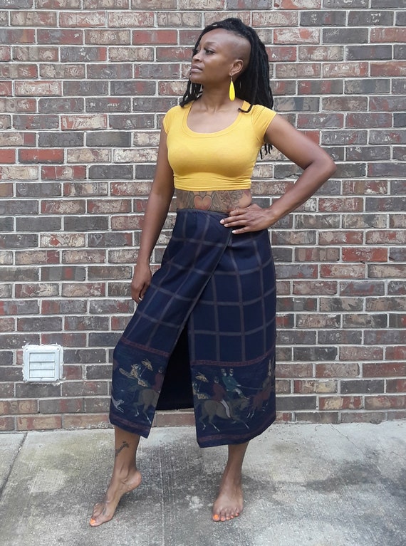 1990s Wrap Maxi Skirt by CHARTER CLUB