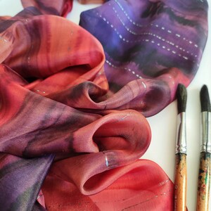 Pañuelo de seda Flores de helecho en colores Matisse. Pañuelo - Etsy México