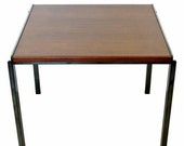 Contemporary Modern Richard Schultz Knoll Corner Accent Side Table Gunmetal 90s