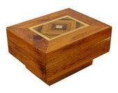 Mid Century Modern Burl Wood Brass Side End Coffee Cube Table Baughman Style