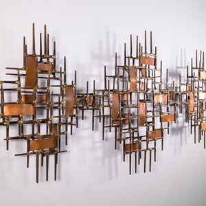 Mid Century Modern Ron Schmidt Brutalist Nail Sculpture image 2