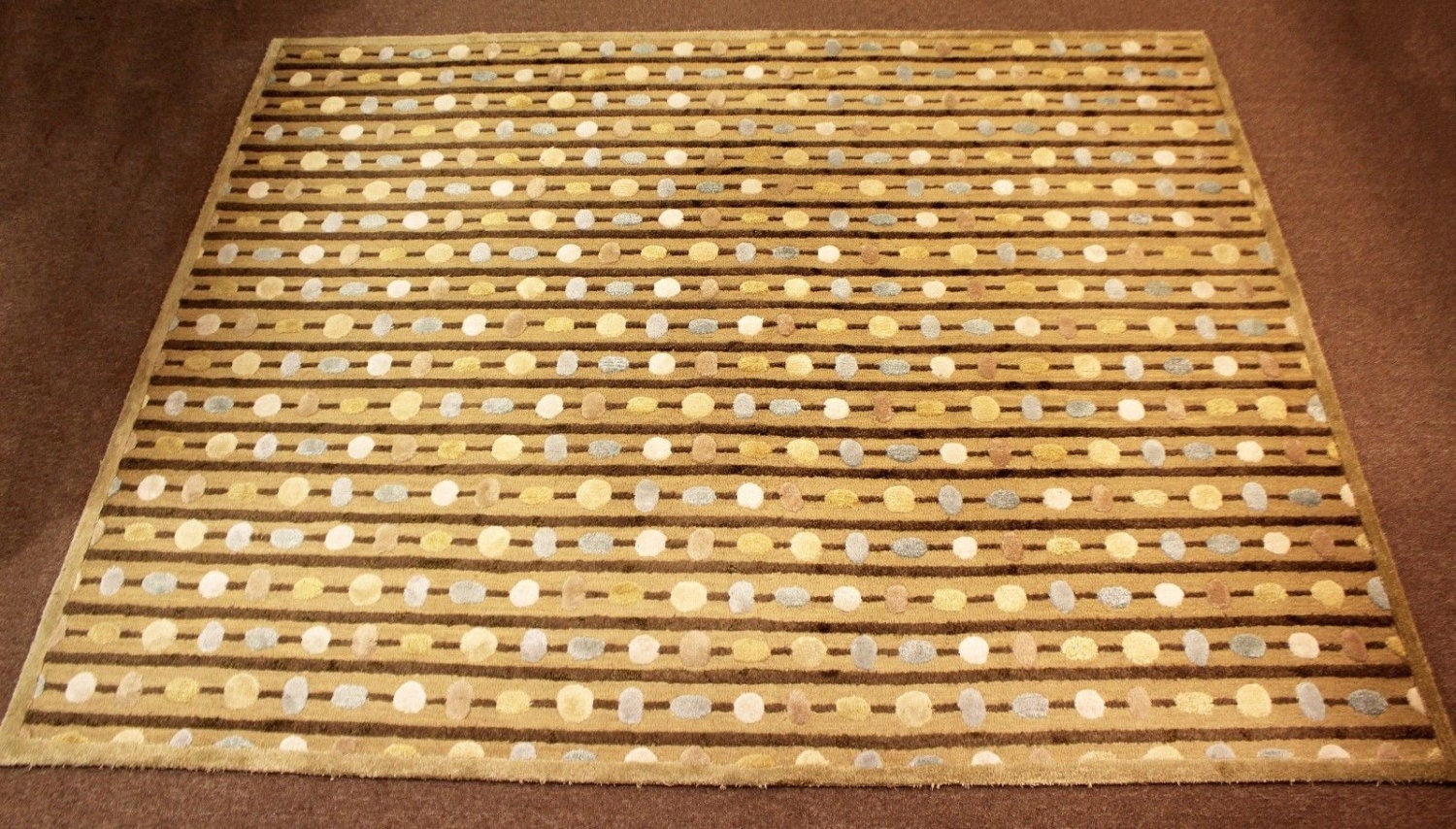Mid Century Modern Large Karastan Studio Area Rug 8 X 10