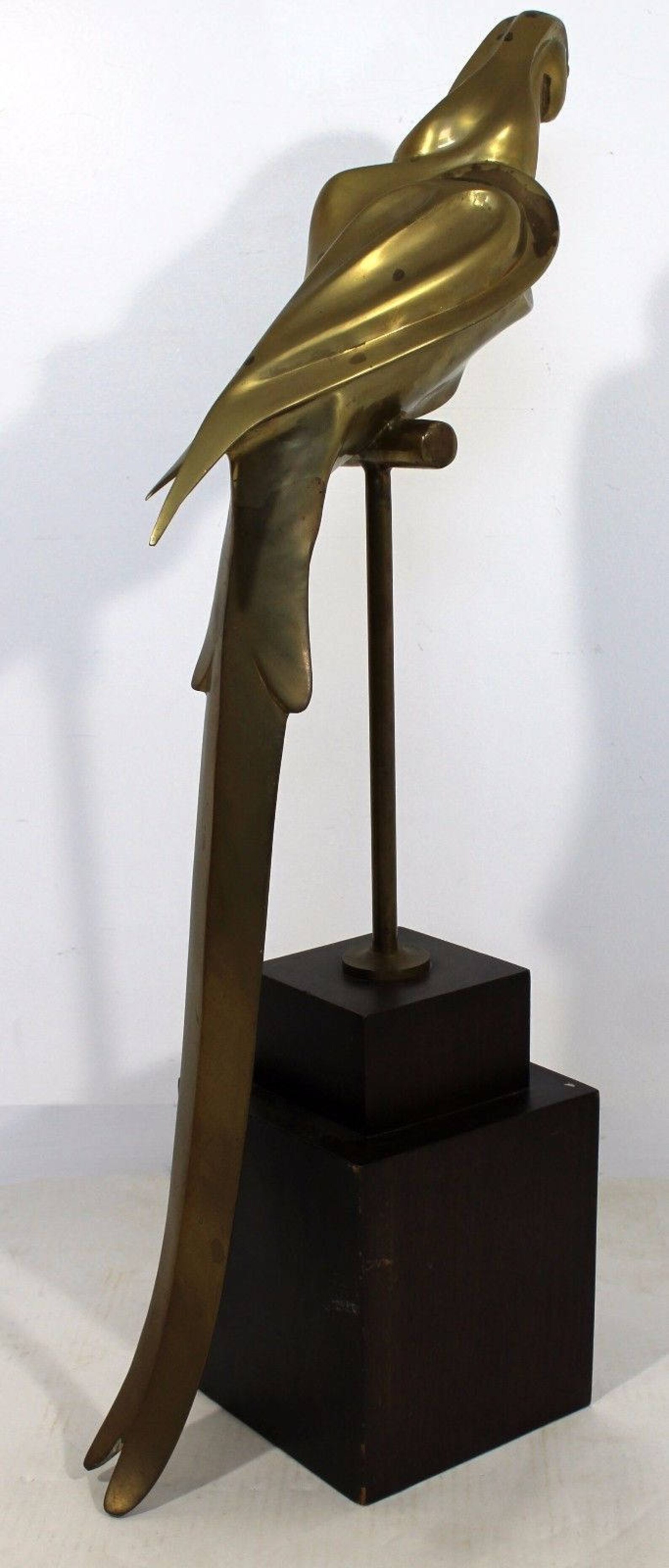Art Deco Modern Cast Brass Macaw Parrot Table Sculpture on Etsy