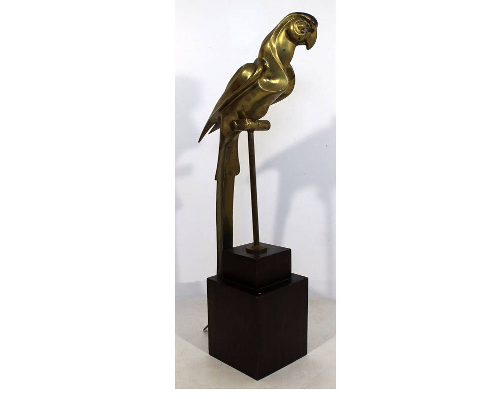 Art Deco Modern Cast Brass Macaw Parrot Table Sculpture on Etsy