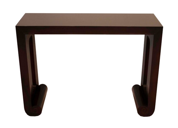 Baker Asian Chippendale Style Console Foyer Table Baker Asian Chippendale Style Console, Asian Inspired Console Table