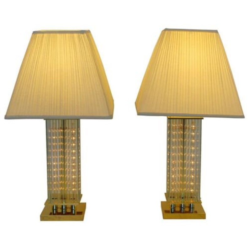 glass rod table lamp