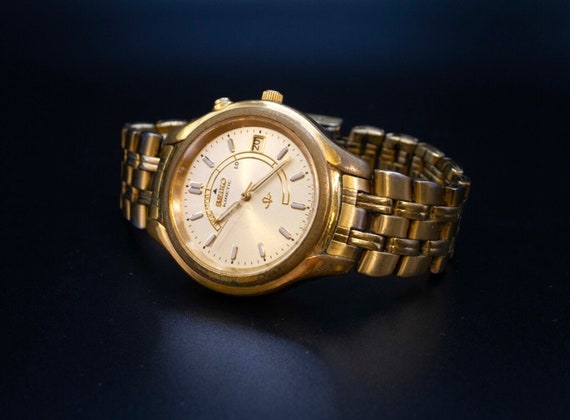 Seiko Kinetic Wristwatch Gold Stainless Steel - image 3