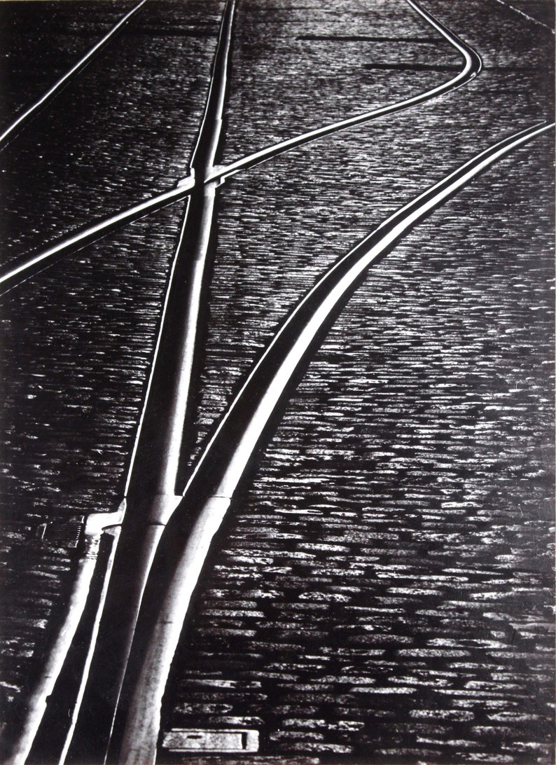Otis Sprow Railroad Tracks 1978 Contemporary Silver Gelatin Photograph Framed image 2